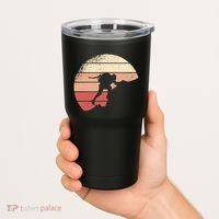 Mountain Climber Retro Sunset Tumbler thumb 2