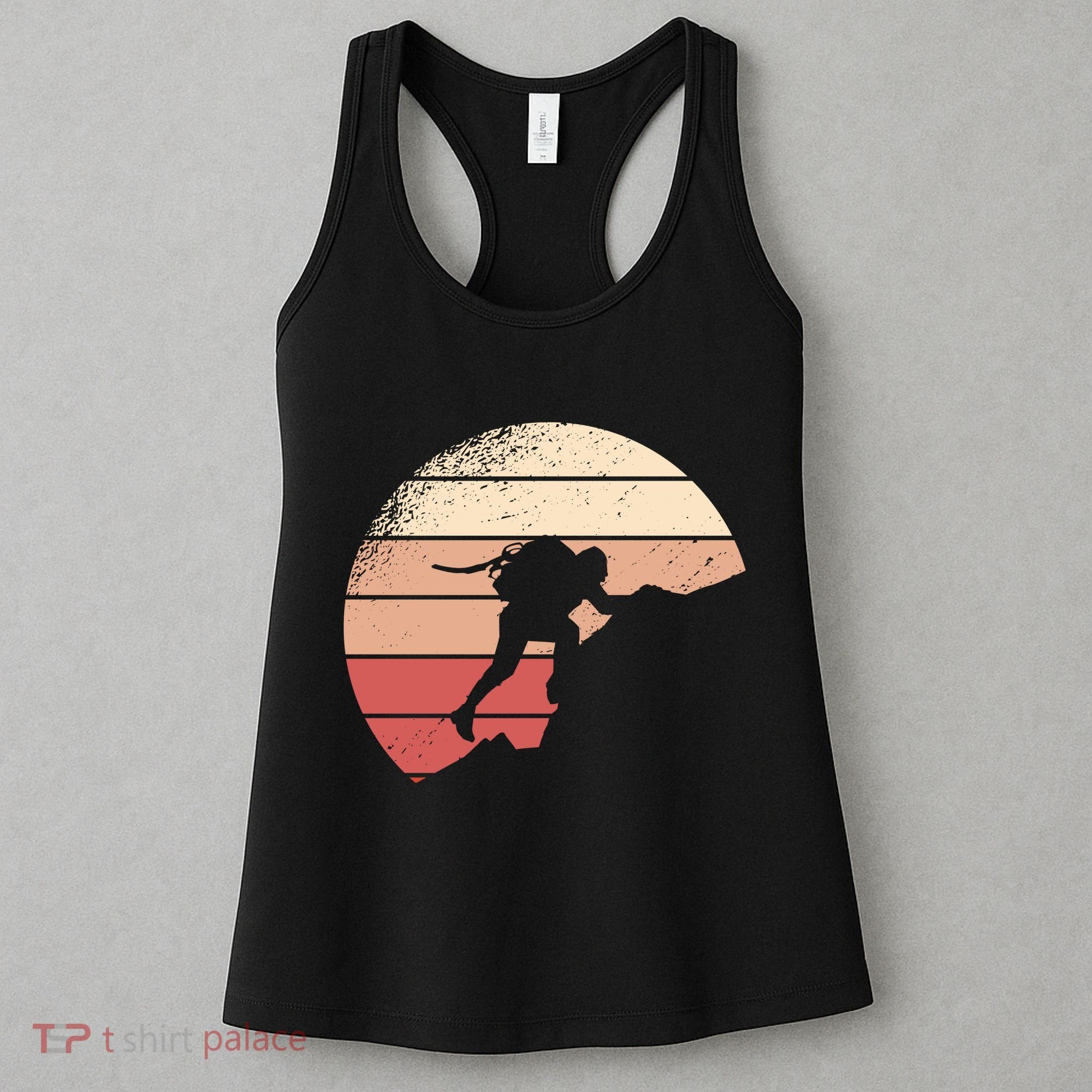 Mountain Climber Retro Sunset Women's Tank Top