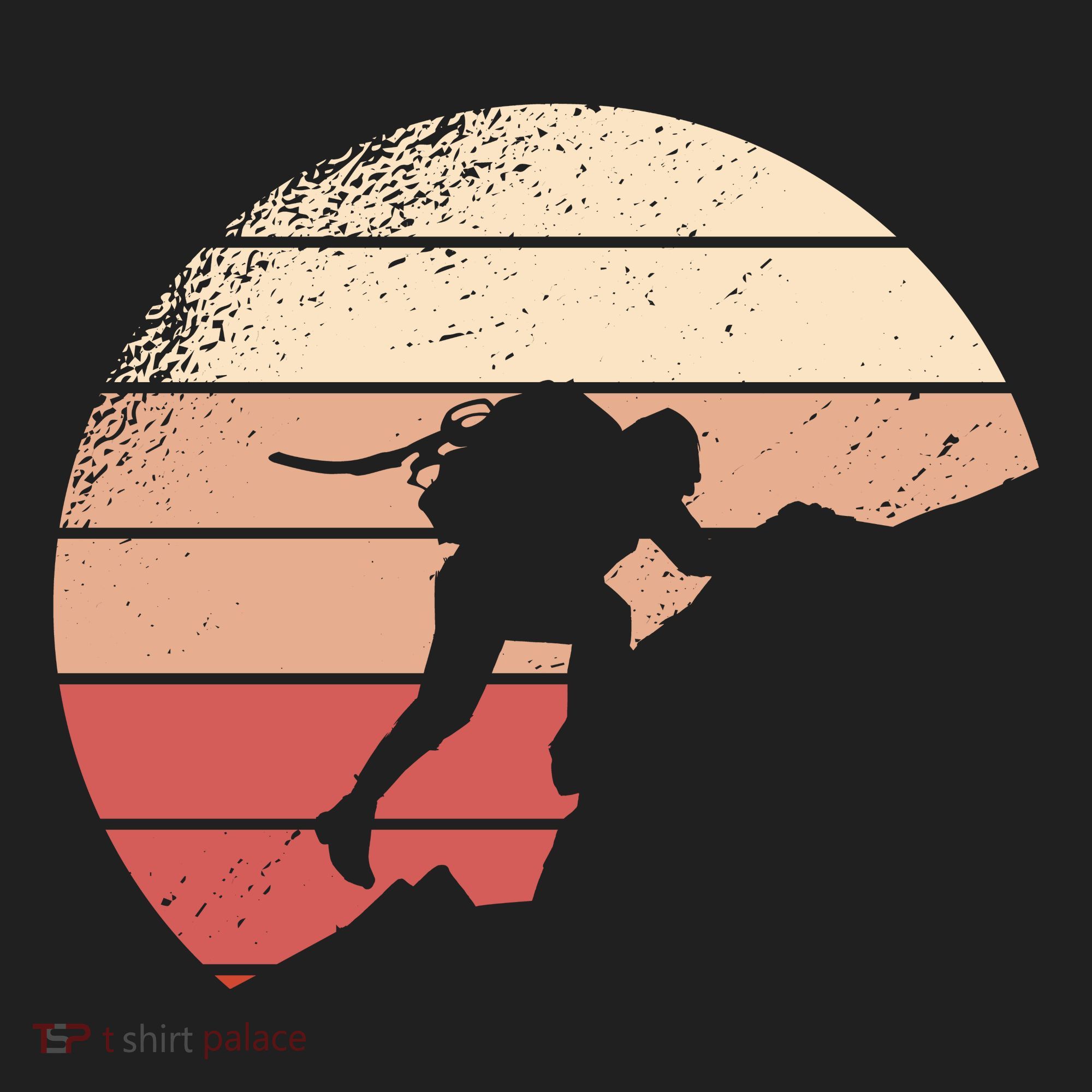 Mountain Climber Retro Sunset Hat
