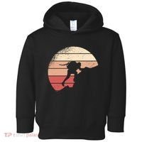 Mountain Climber Retro Sunset Toddler Hoodie thumb 0