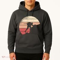 Mountain Climber Retro Sunset Hoodie thumb 2