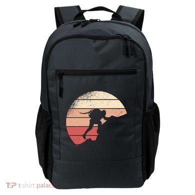 Mountain Climber Retro Sunset Backpack