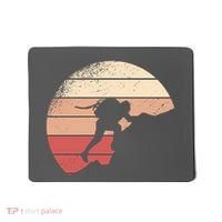 Mountain Climber Retro Sunset Mousepad thumb 0