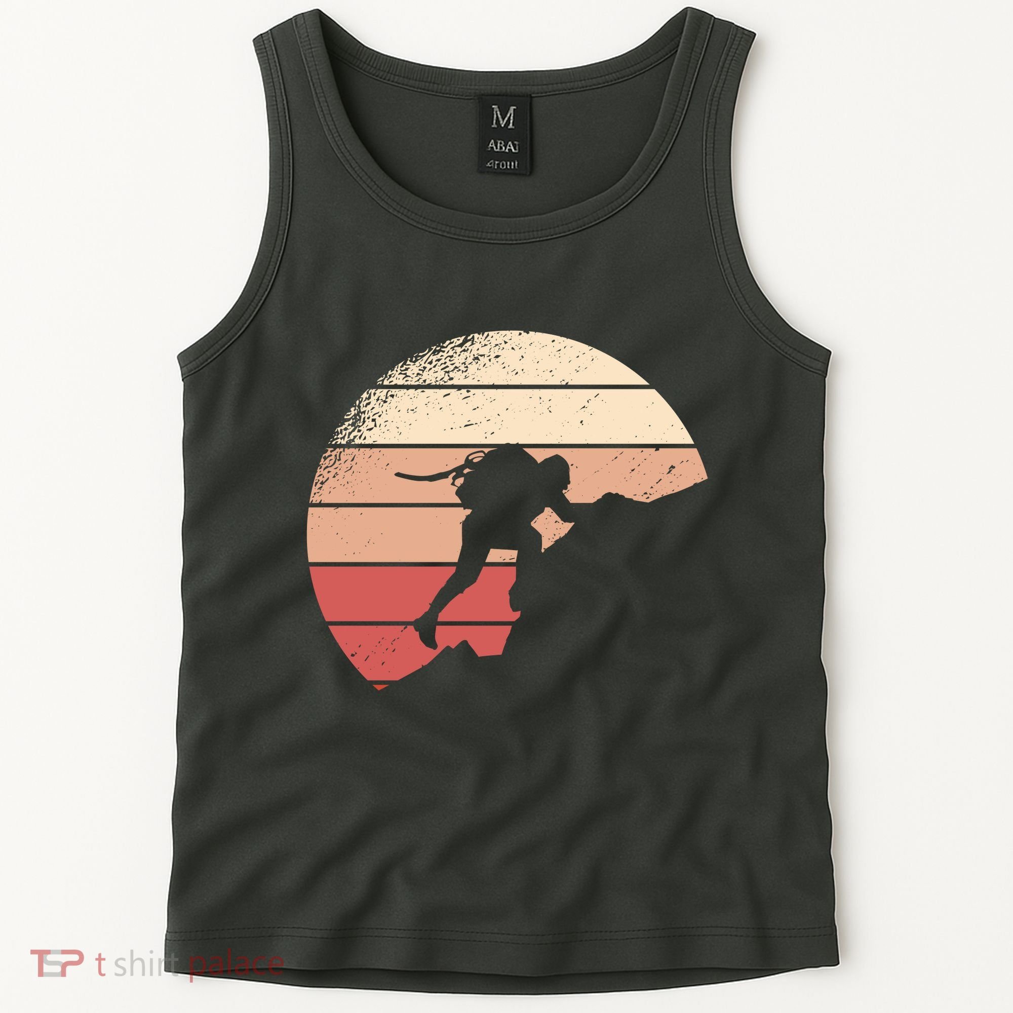Mountain Climber Retro Sunset Tank Top