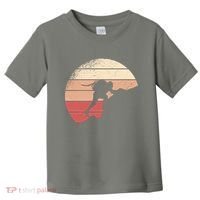 Mountain Climber Retro Sunset Toddler T-Shirt thumb 0