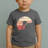 Mountain Climber Retro Sunset Toddler T-Shirt thumb 2