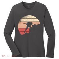 Mountain Climber Retro Sunset Women's Long Sleeve Shirt thumb 0