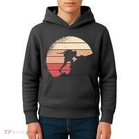 Mountain Climber Retro Sunset Kids Hoodie thumb 4