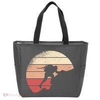 Mountain Climber Retro Sunset Tote Bag thumb 0