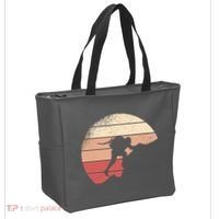 Mountain Climber Retro Sunset Tote Bag thumb 2