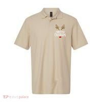 Merry Christmas Reindeer Red Nose Xmas Family Matching Polo thumb 0