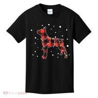 Merry Christmas Red Plaid Pitbull, Snowman, Christmas Lights, Christmas Tree Kids T-Shirt thumb 0