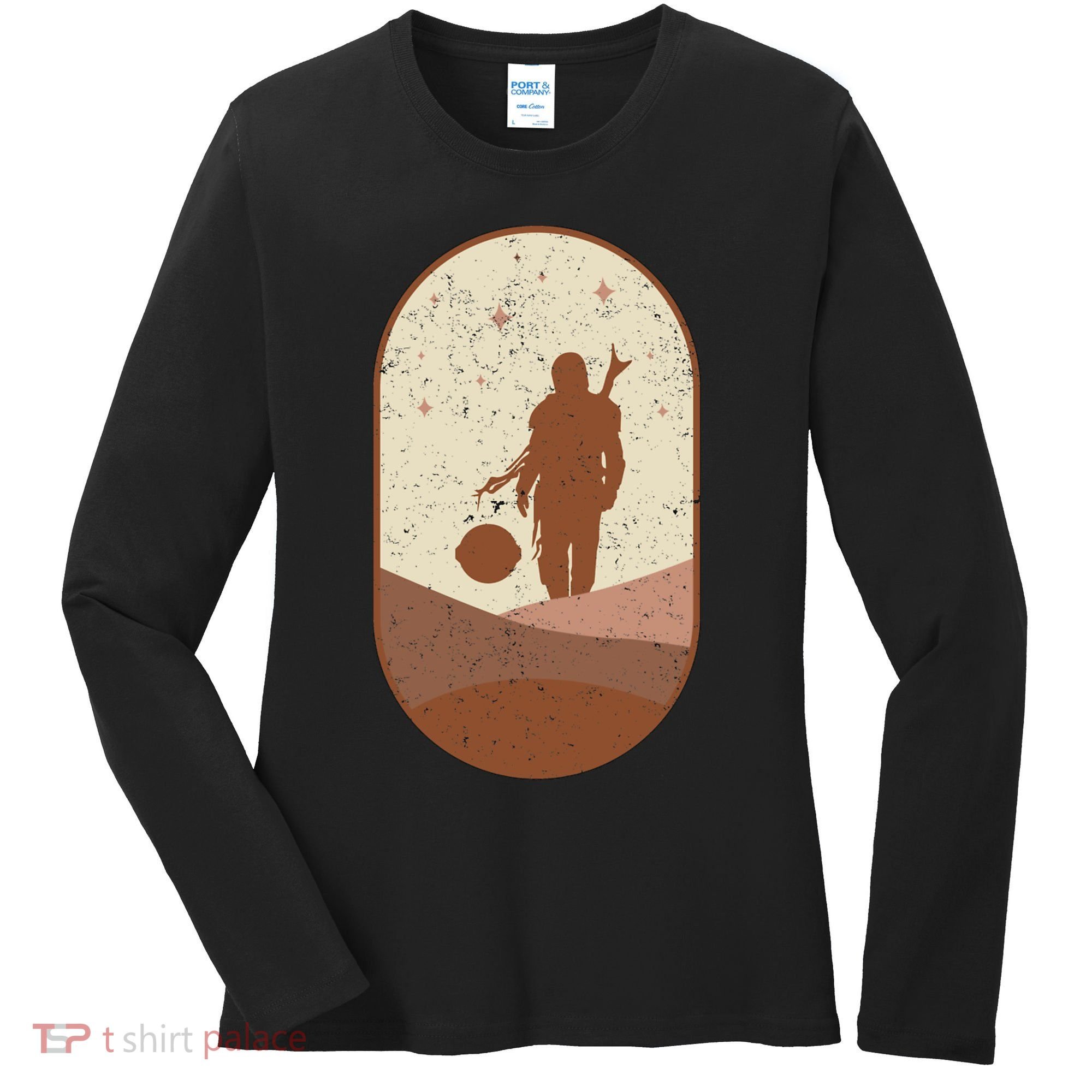 Mando Child Retro Women's Long Sleeve Shirt