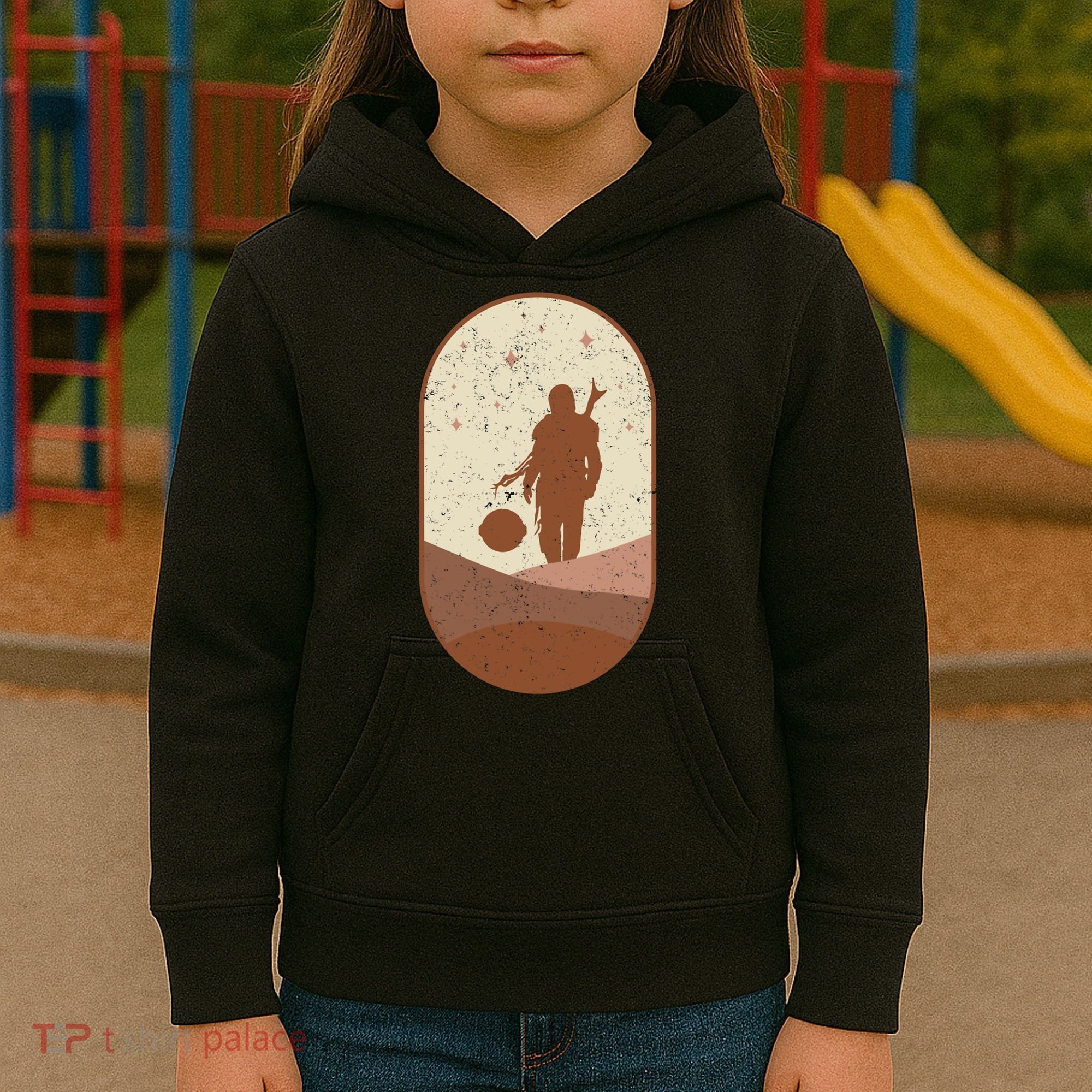 Mando Child Retro Kids Hoodie