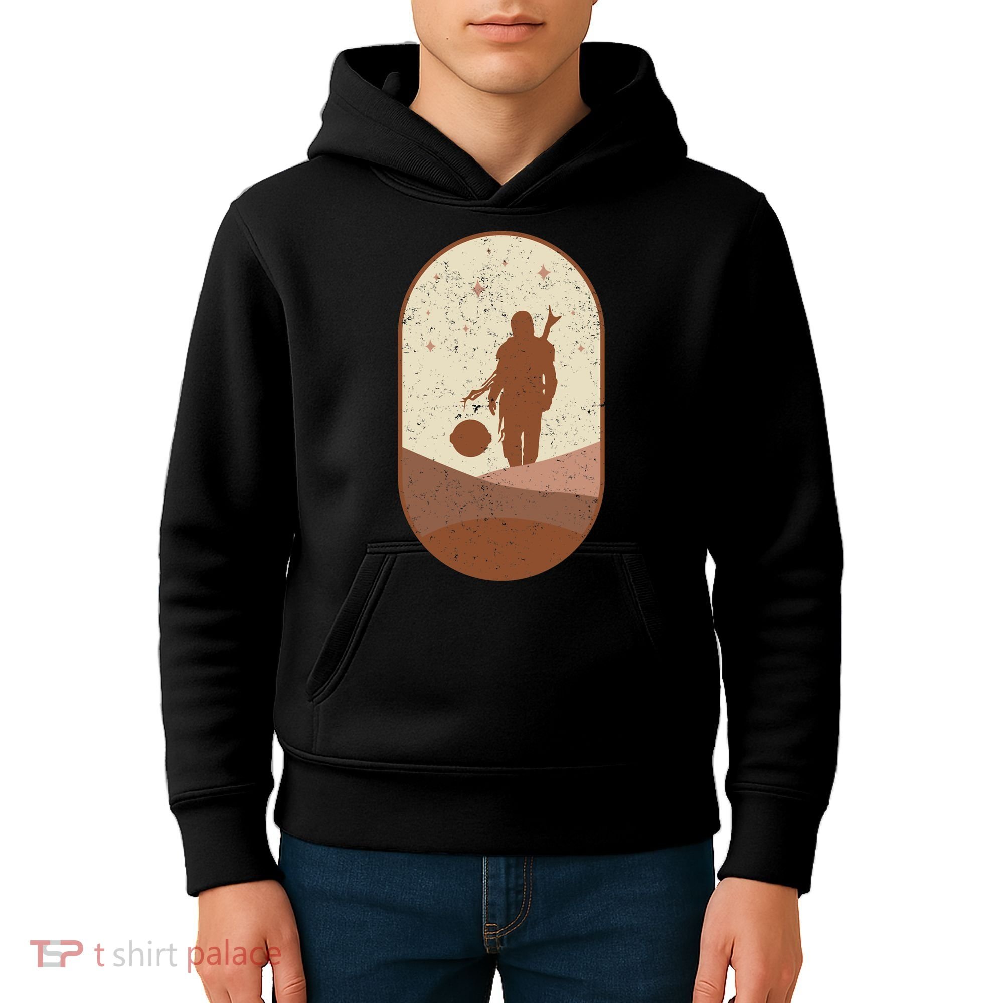 Mando Child Retro Kids Hoodie