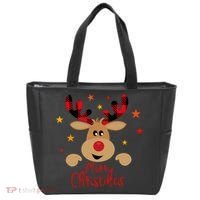 Merry Christmas Reindeer Holiday Cute Tote Bag thumb 0