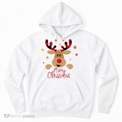 Merry Christmas Reindeer Holiday Cute Hoodie