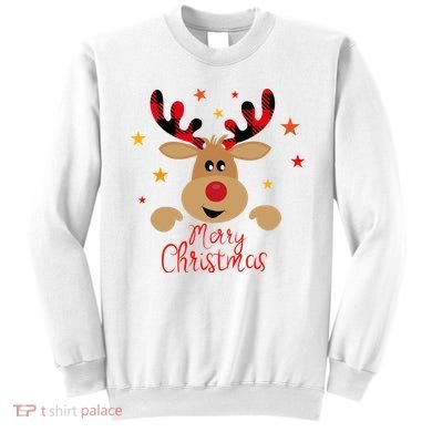 Merry Christmas Reindeer Holiday Cute Sweatshirt
