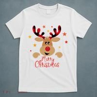 Merry Christmas Reindeer Holiday Cute T-Shirt thumb 5