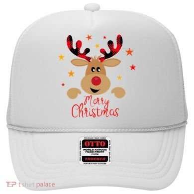 Merry Christmas Reindeer Holiday Cute Hat