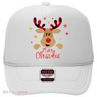 Merry Christmas Reindeer Holiday Cute Hat thumb 0