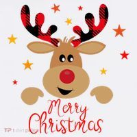 Merry Christmas Reindeer Holiday Cute Visor thumb 3