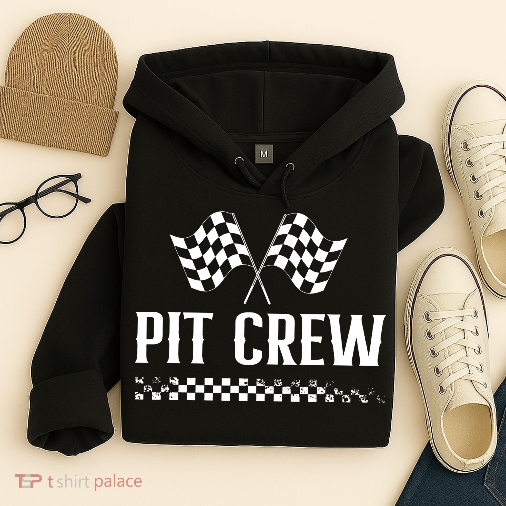 Mechanic Car Race Track Pit Crew Racing Hoodie