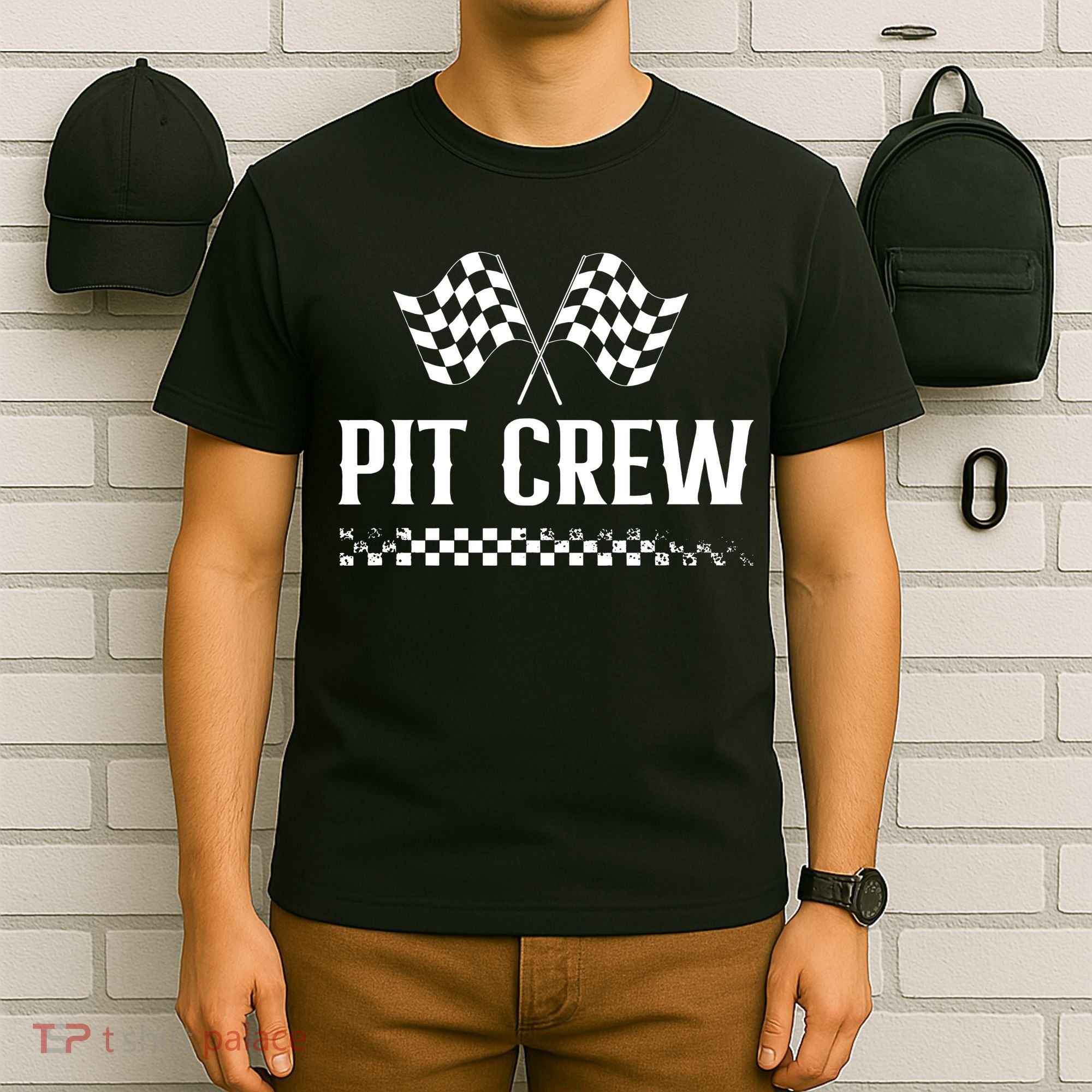 Mechanic Car Race Track Pit Crew Racing T-Shirt