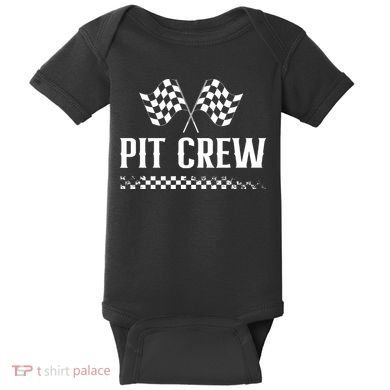 Mechanic Car Race Track Pit Crew Racing Baby Bodysuit