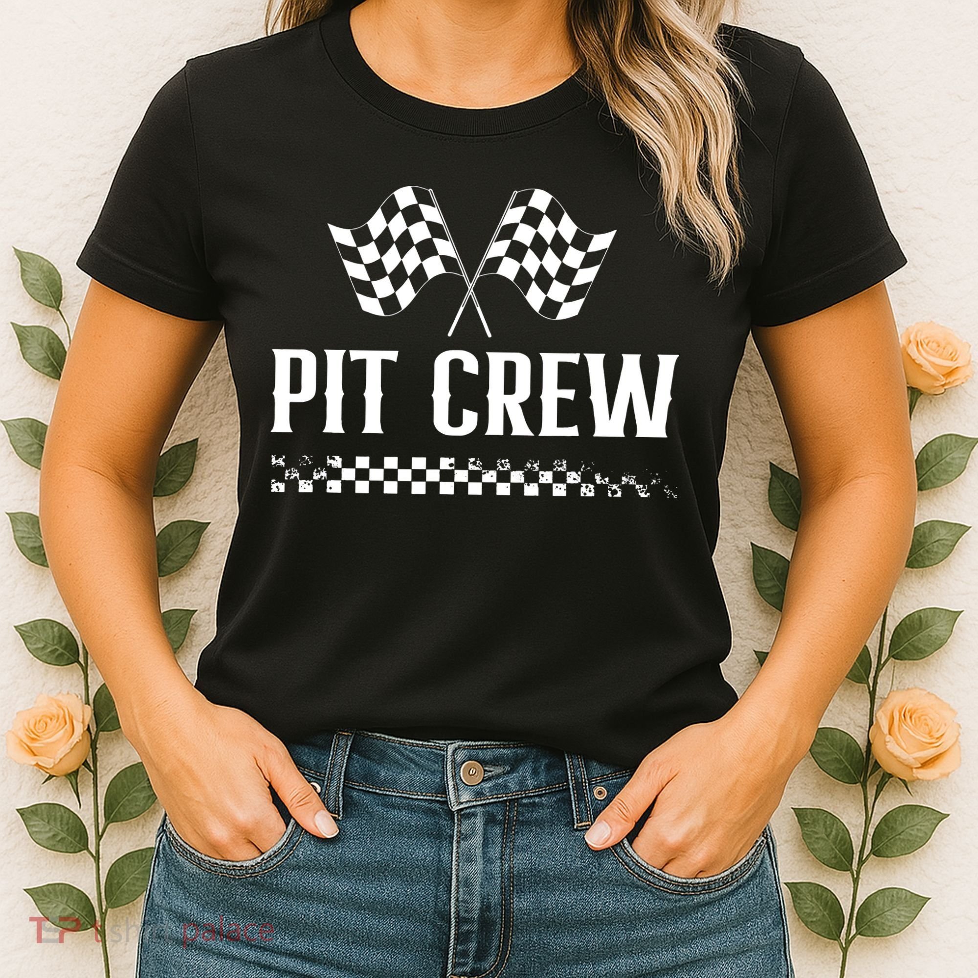 Mechanic Car Race Track Pit Crew Racing Women's T-Shirt