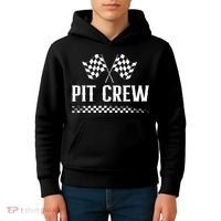 Mechanic Car Race Track Pit Crew Racing Kids Hoodie thumb 4