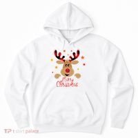 Merry Christmas Reindeer Cute Holiday Hoodie thumb 0