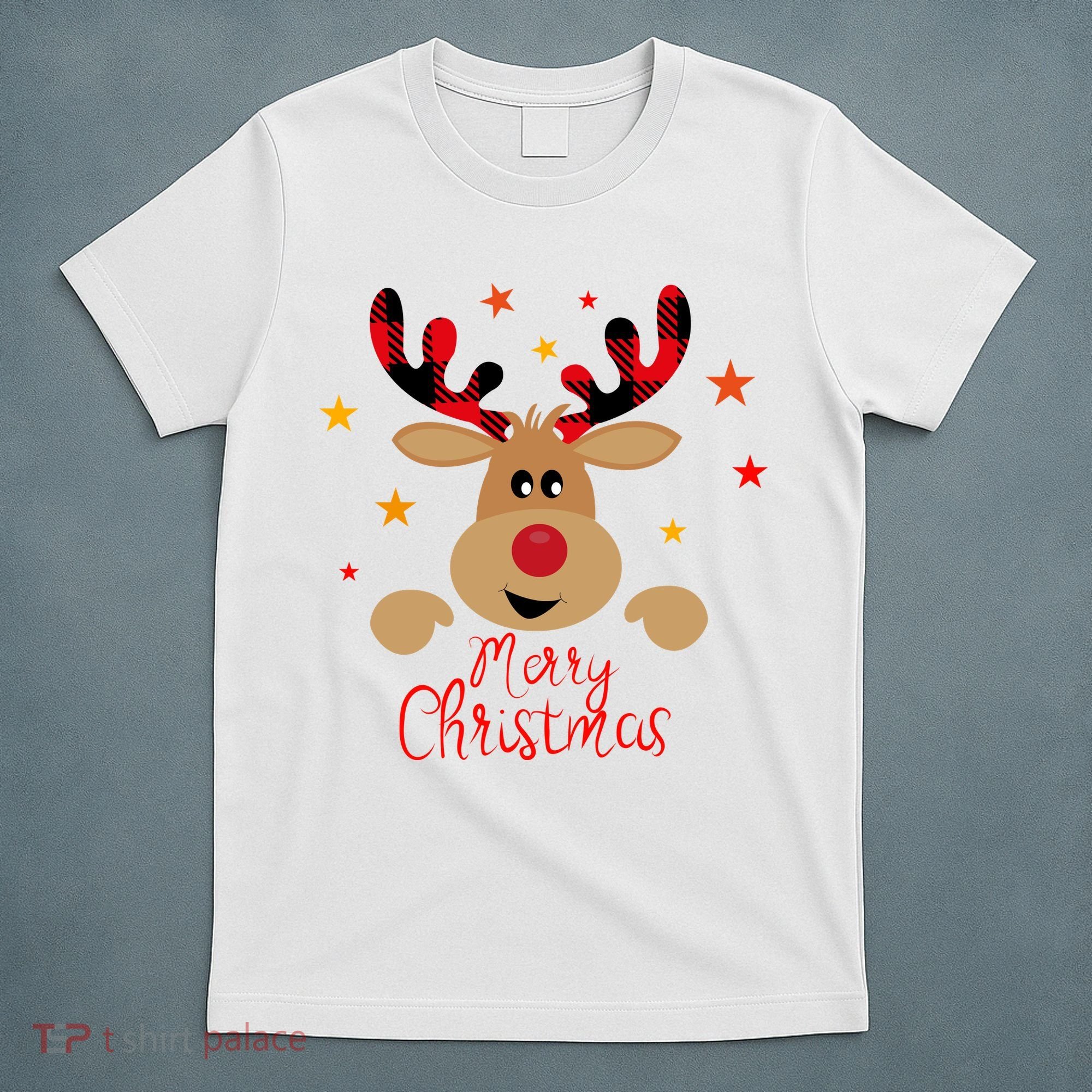 Merry Christmas Reindeer Cute Holiday T-Shirt