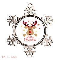 Merry Christmas Reindeer Cute Holiday Ornament thumb 0