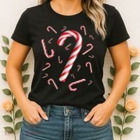Merry Christmas Reindeer Cute Women's T-Shirt thumb 2
