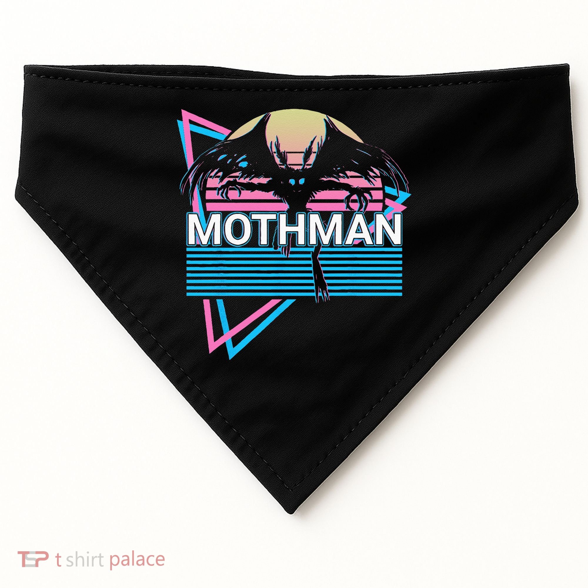 Mothman Cryptozoology Retro Cryptid USA-Made Doggie Bandana