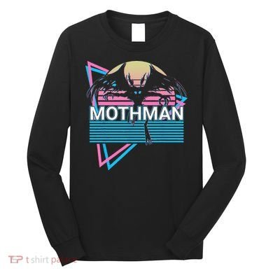 Mothman Cryptozoology Retro Cryptid Long Sleeve Shirt