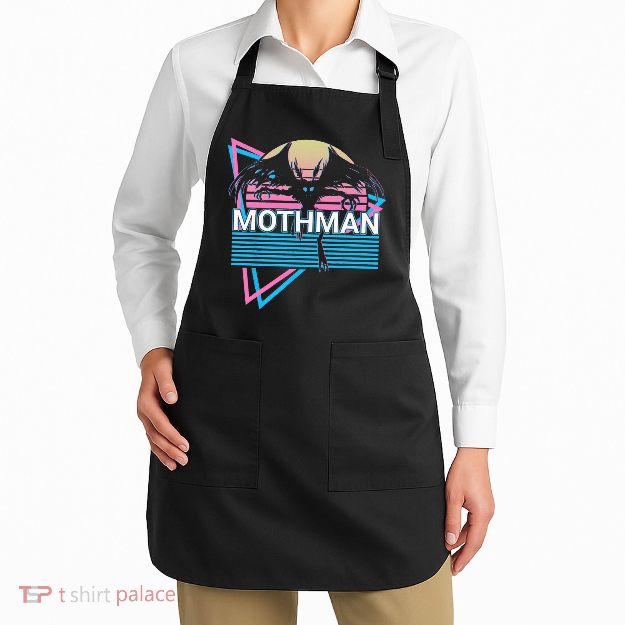 Mothman Cryptozoology Retro Cryptid Apron