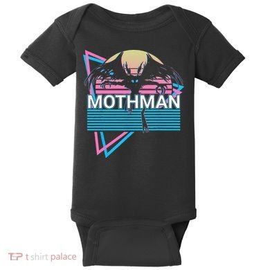 Mothman Cryptozoology Retro Cryptid Baby Bodysuit