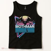 Mothman Cryptozoology Retro Cryptid Tank Top thumb 2