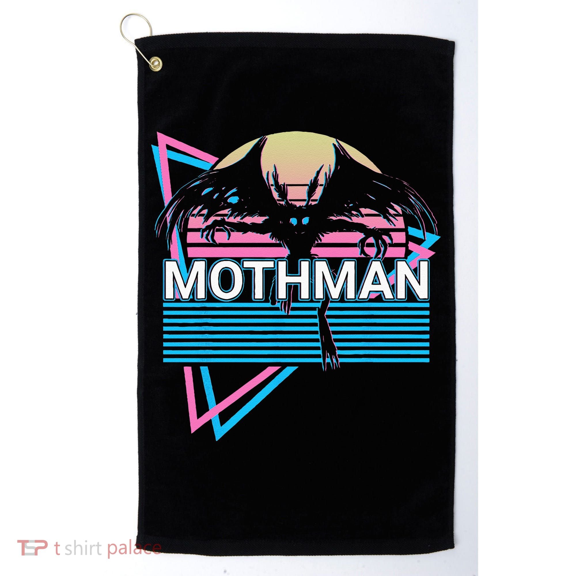 Mothman Cryptozoology Retro Cryptid Golf Towel