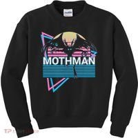 Mothman Cryptozoology Retro Cryptid Kids Sweatshirt thumb 0