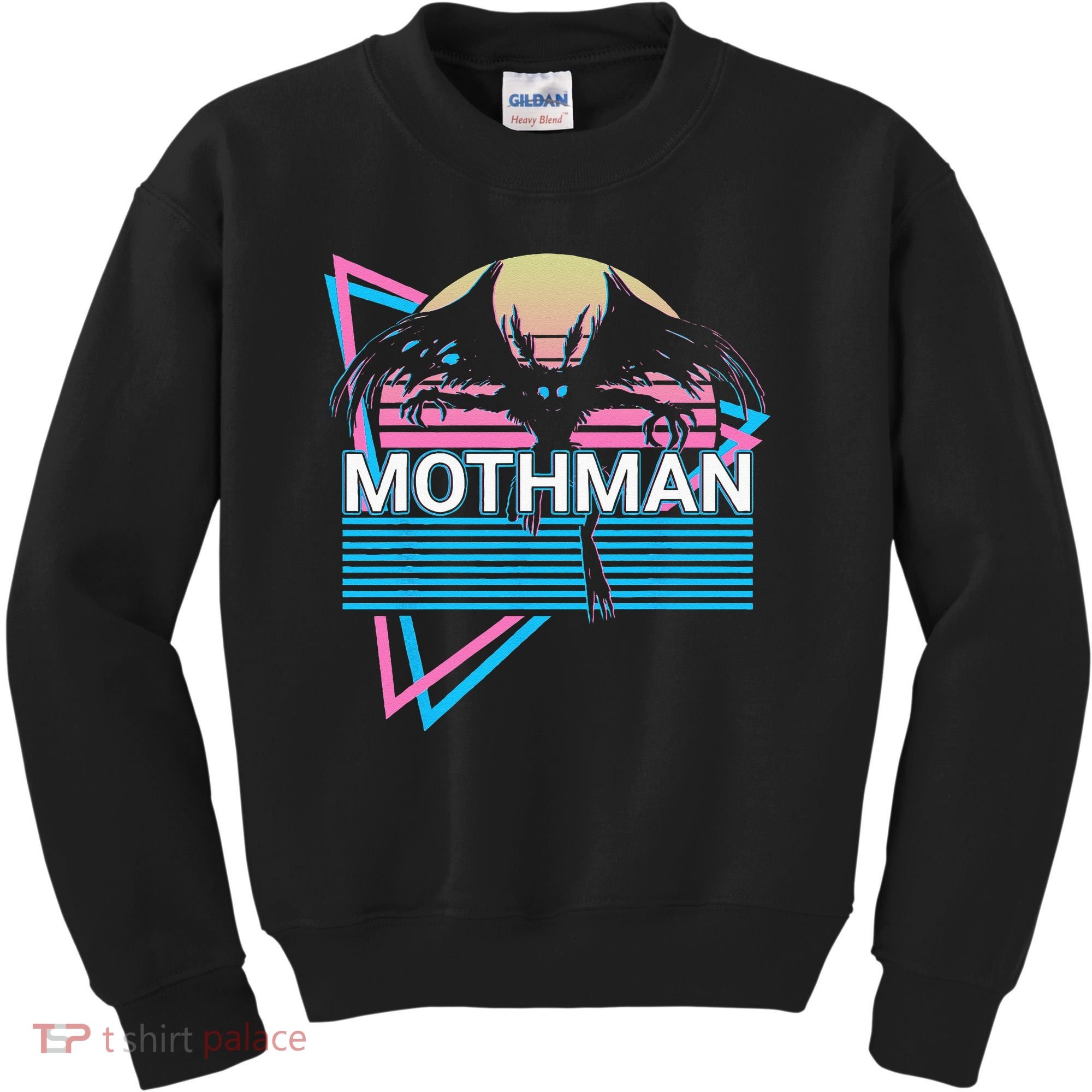 Mothman Cryptozoology Retro Cryptid Kids Sweatshirt
