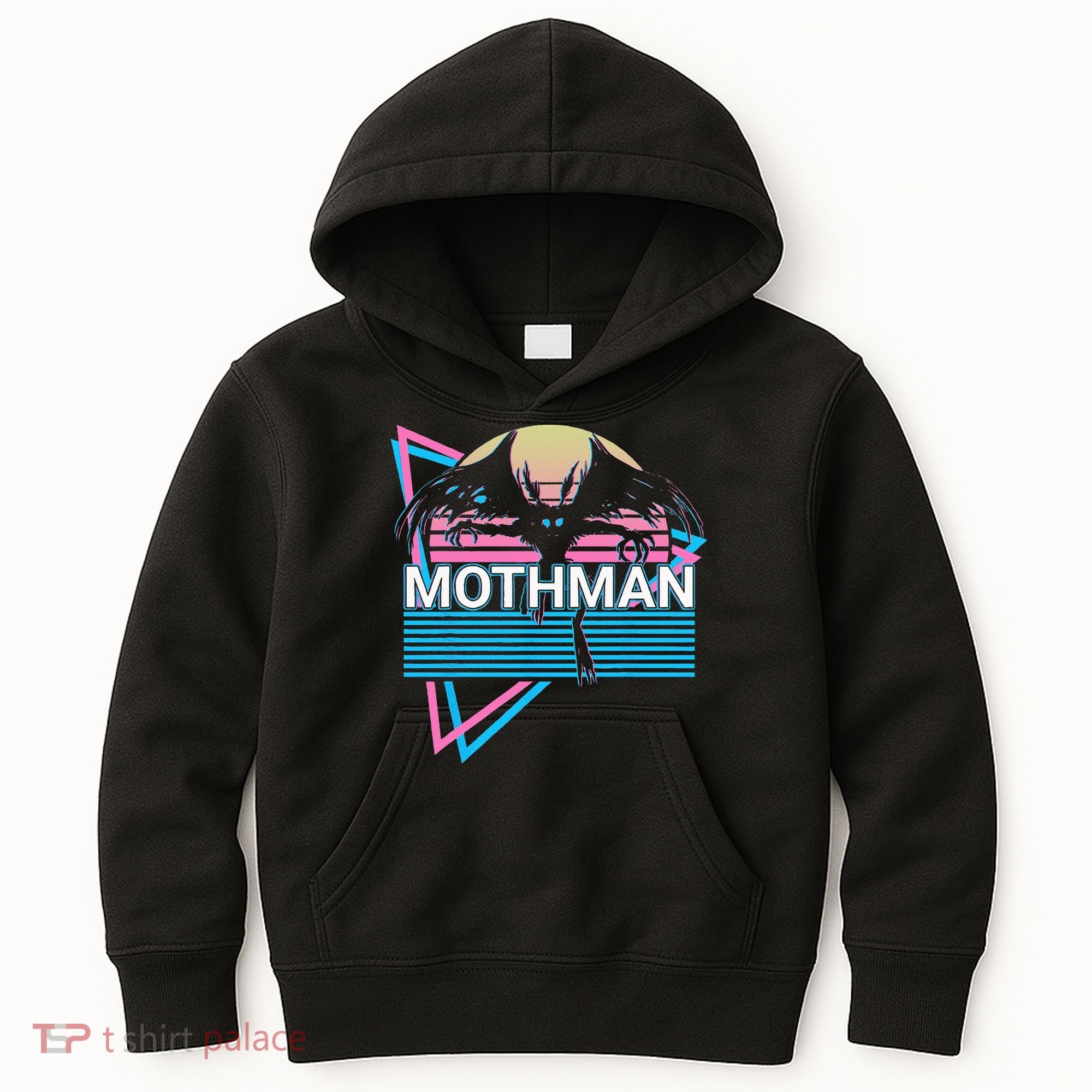 Mothman Cryptozoology Retro Cryptid Kids Hoodie