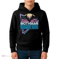 Mothman Cryptozoology Retro Cryptid Kids Hoodie thumb 4