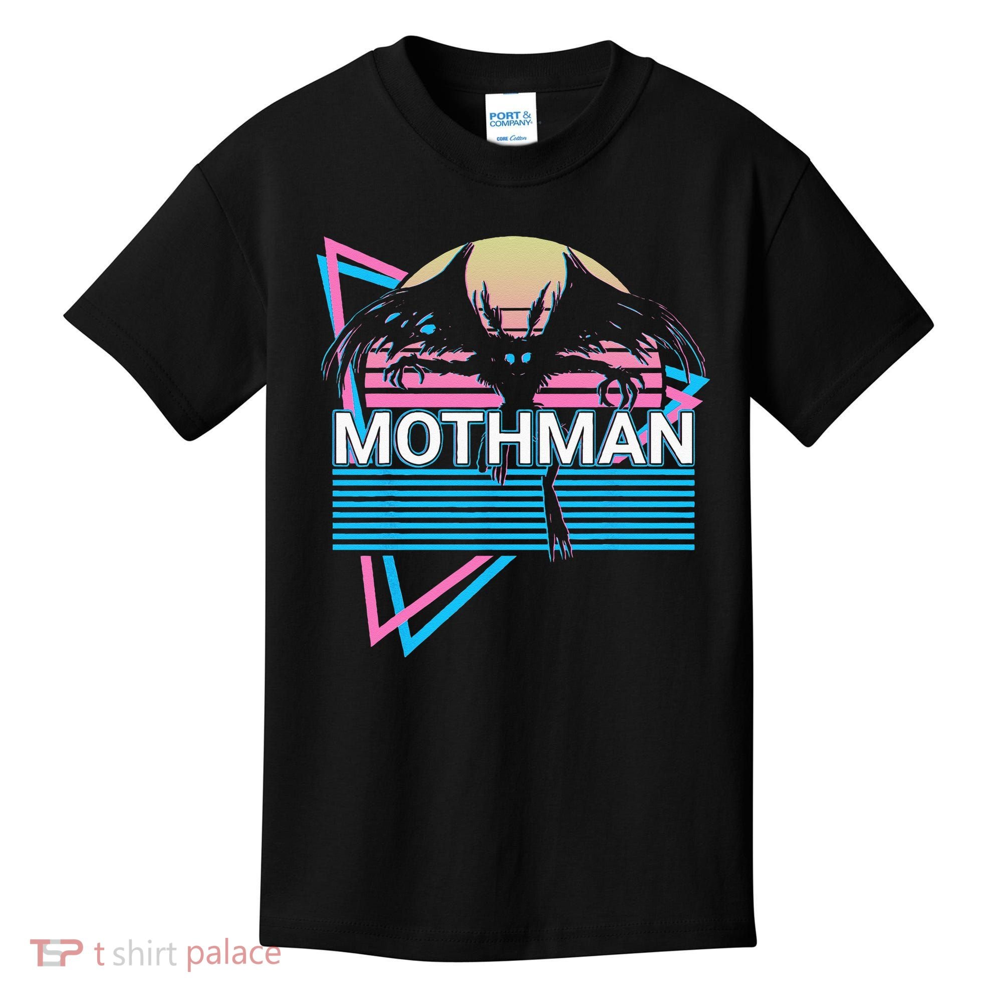 Mothman Cryptozoology Retro Cryptid Kids T-Shirt