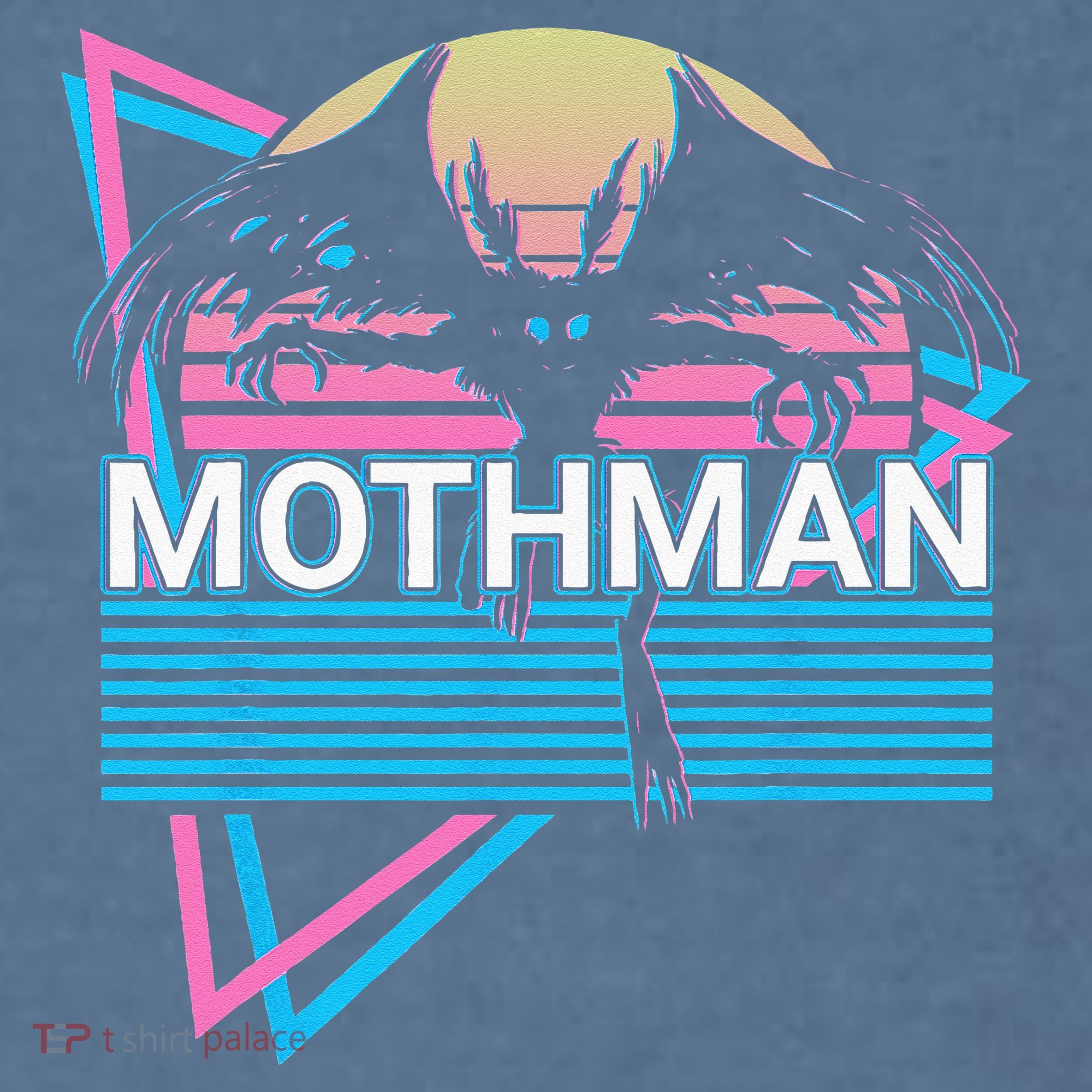 Mothman Cryptozoology Retro Cryptid Garment-Dyed Sweatshirt