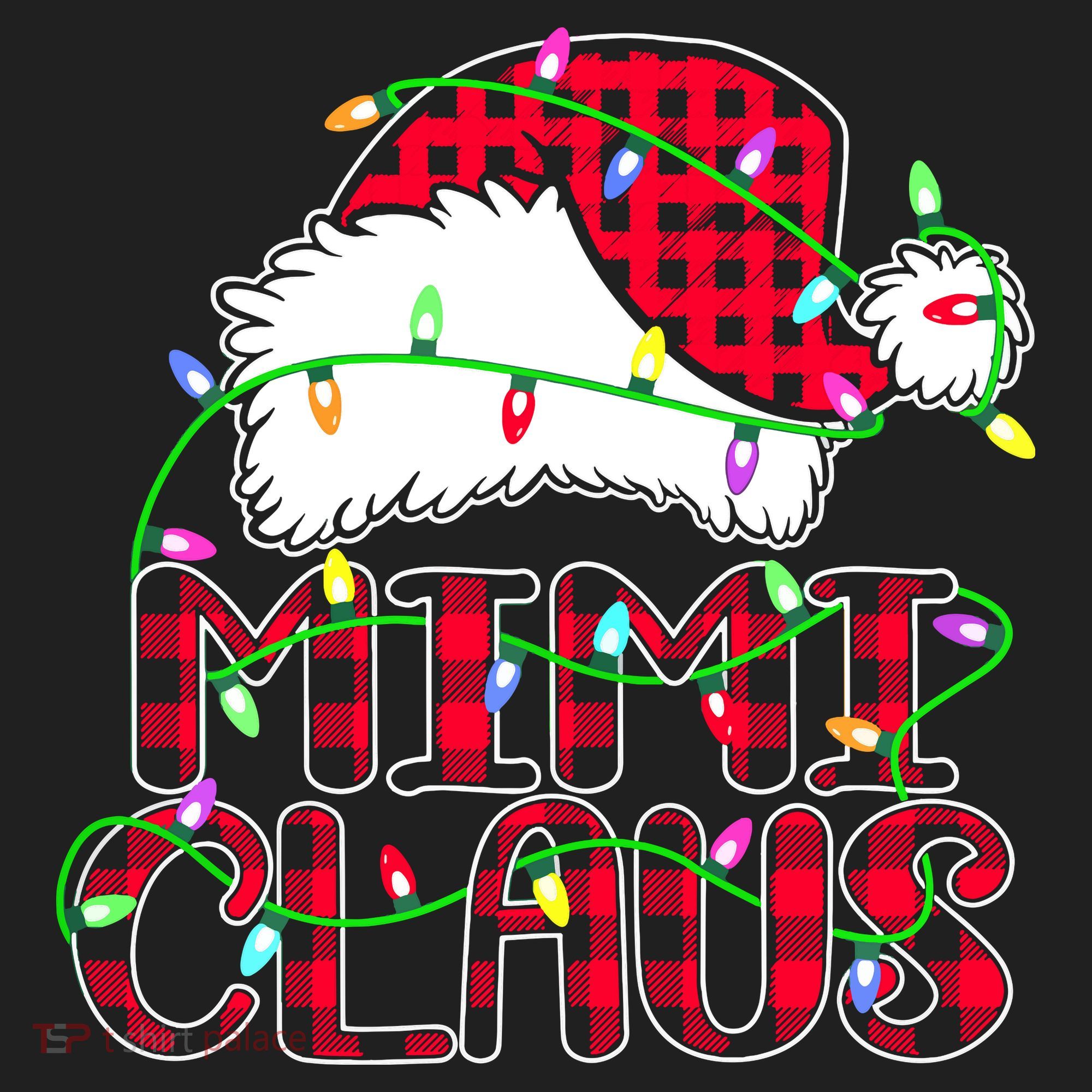 Mimi Claus Shirt Christmas Lights Pajama Family Matching Tumbler