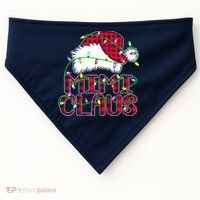 Mimi Claus Shirt Christmas Lights Pajama Family Matching USA-Made Doggie Bandana thumb 0