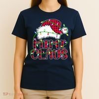 Mimi Claus Shirt Christmas Lights Pajama Family Matching T-Shirt thumb 4